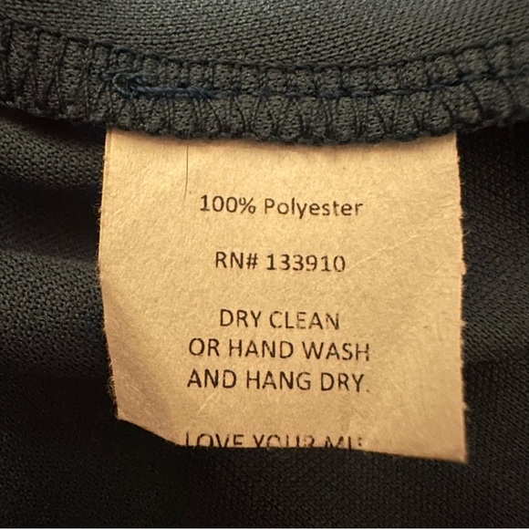 Show Me Your MuMu Gold Stardust Dot Navy Blue Long Sleeve Dress - Picture 9 of 9